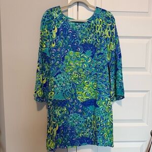 Lilly Pulitzer Lilly's Lagoon Colette Swing Dress | Size S